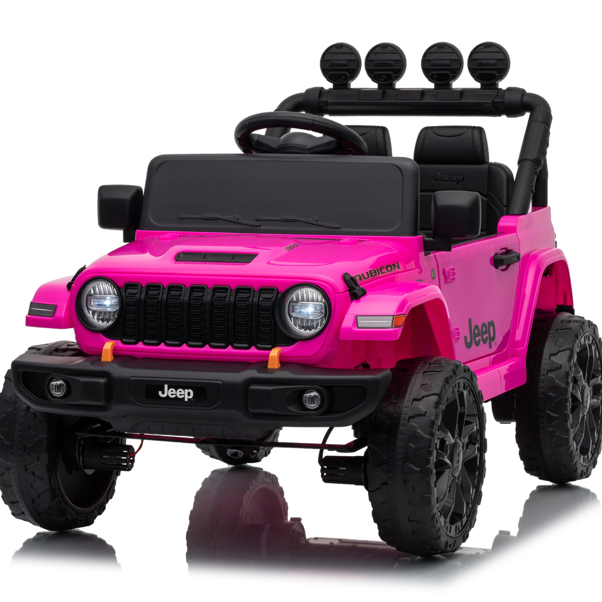 Auto Elettrica per Bambini Jeep Rubicon small 12V con Licenza Ufficiale Luci Led Suoni Realistici Mp3 Telecomando Cinture di Sicurezza