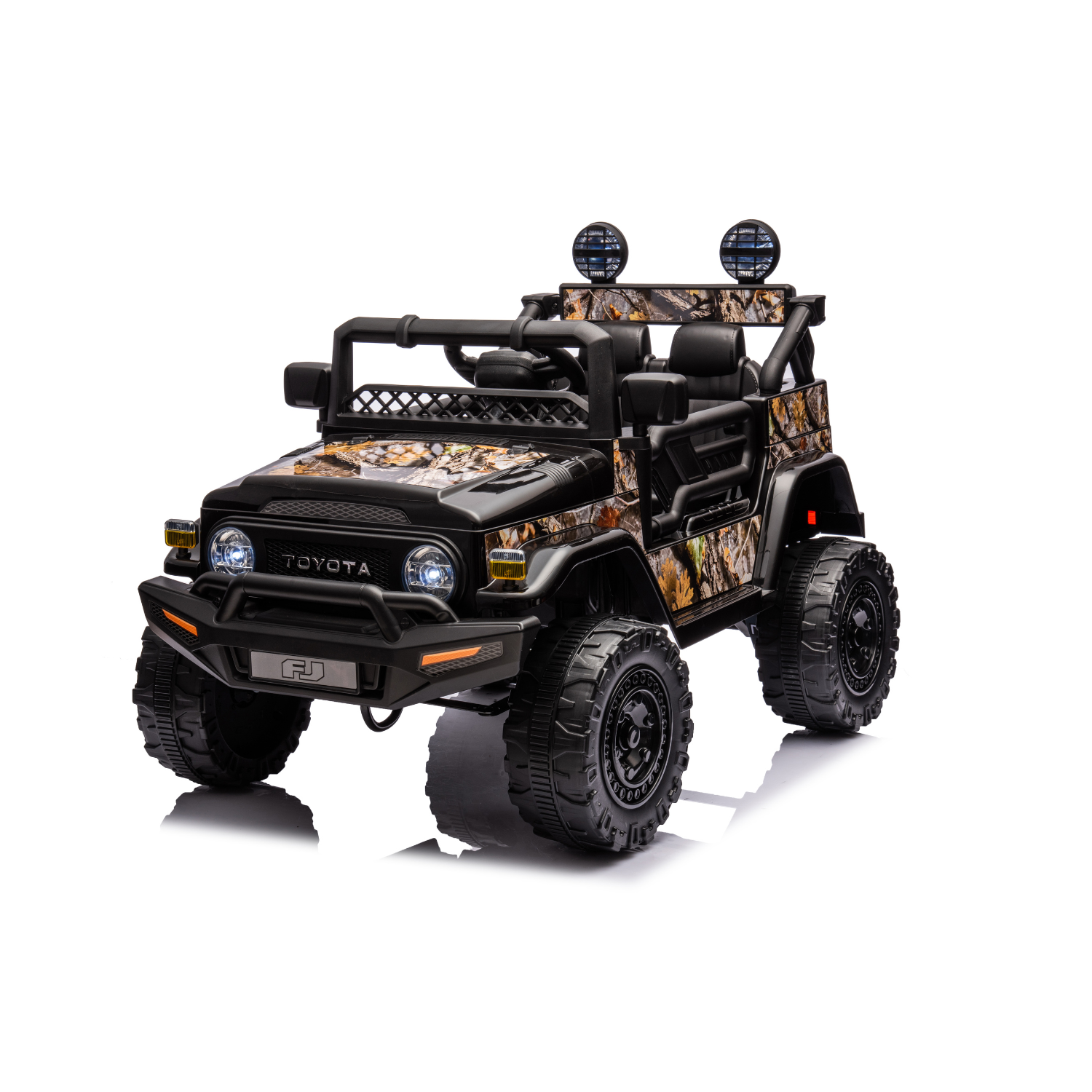 Auto Elettrica per Bambini Toyota Fj Cruiser 12V con Licenza Ufficiale Luci Led Suoni Realistici Mp3 Telecomando Cinture di Sicurezza