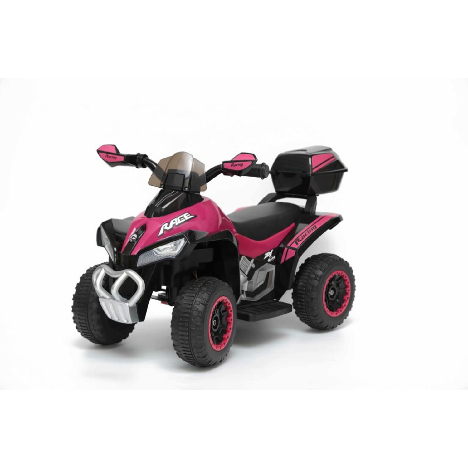 Mini Quad Deluxe Elettrico per Bambini 6V Luci Led Suoni Realistici Telecomando