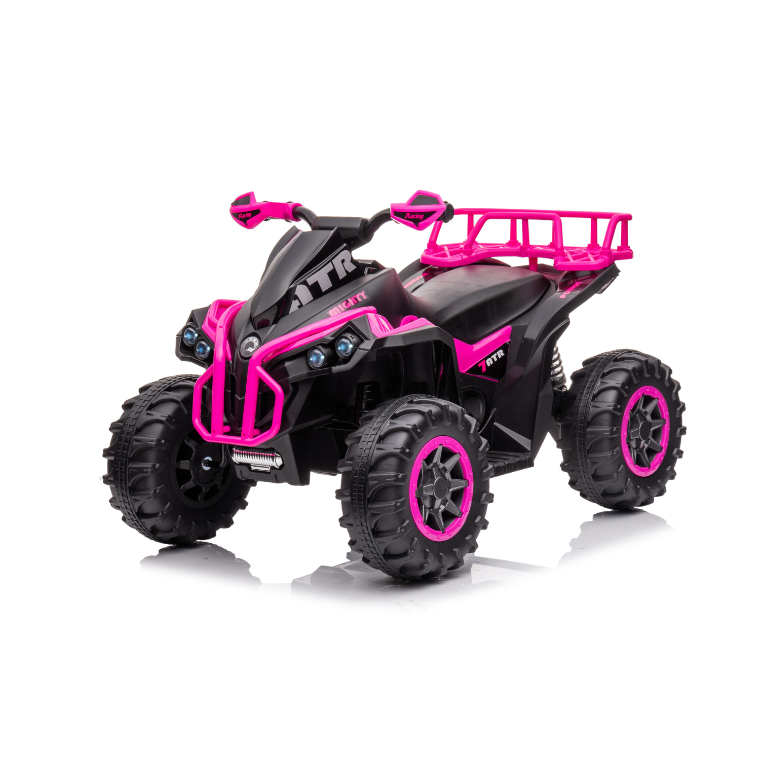 Auto Elettrica per Bambini Quad ATV 1.0 12V Luci Led Suoni Realistici Mp3 Telecomando