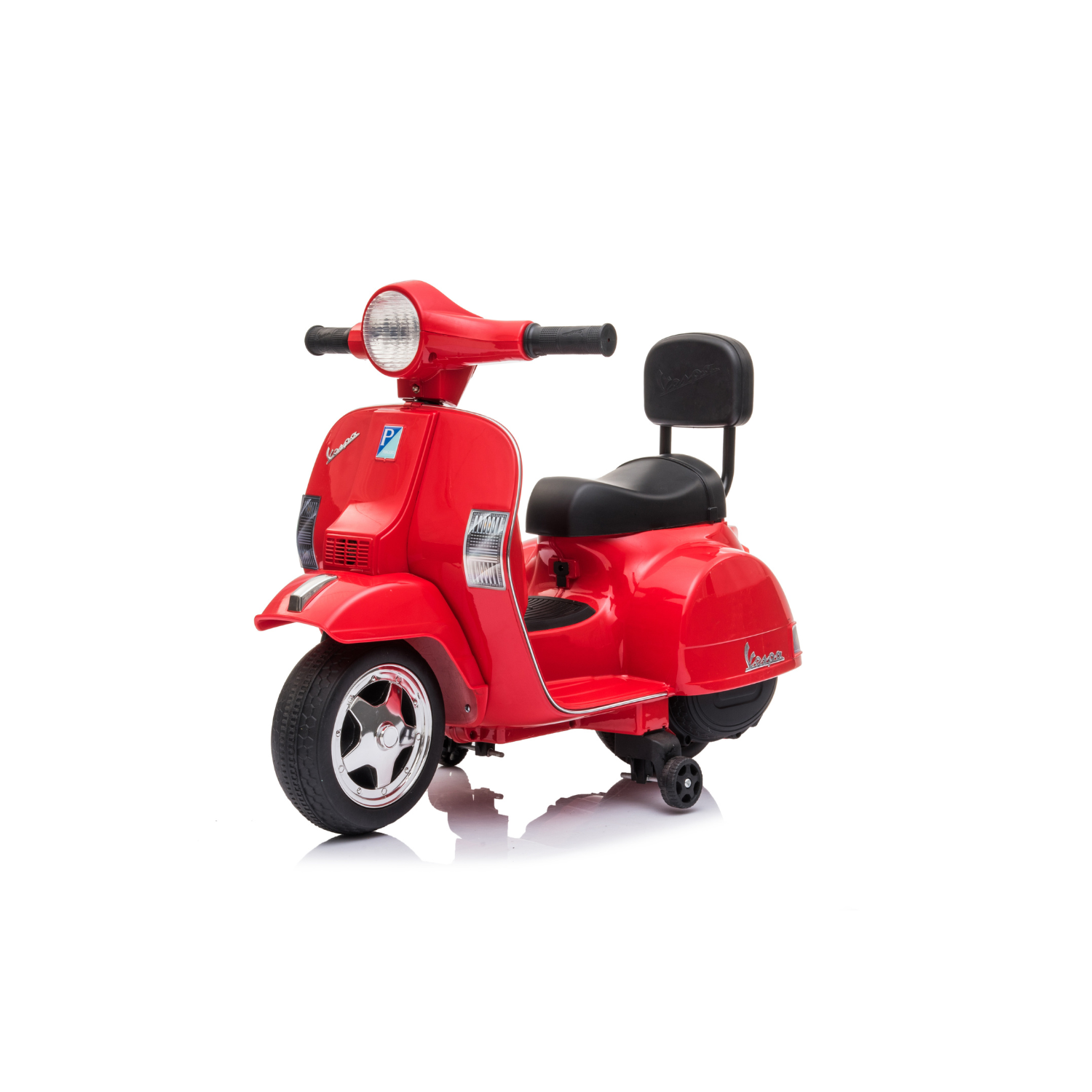 Moto Elettrica per Bambini Vespa px150 Small 6V con Licenza Ufficiale Luci Led Suoni Realistici