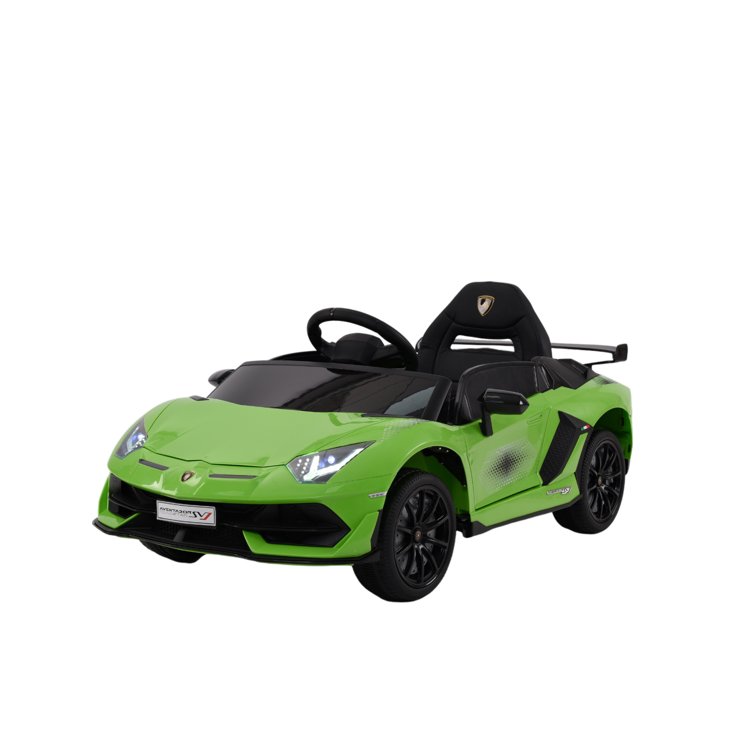 Auto Elettrica per Bambini Lamborghini Svj Small 12V con Licenza Ufficiale Luci Led Suoni Realistici Mp3 Telecomando Cinture di Sicurezza