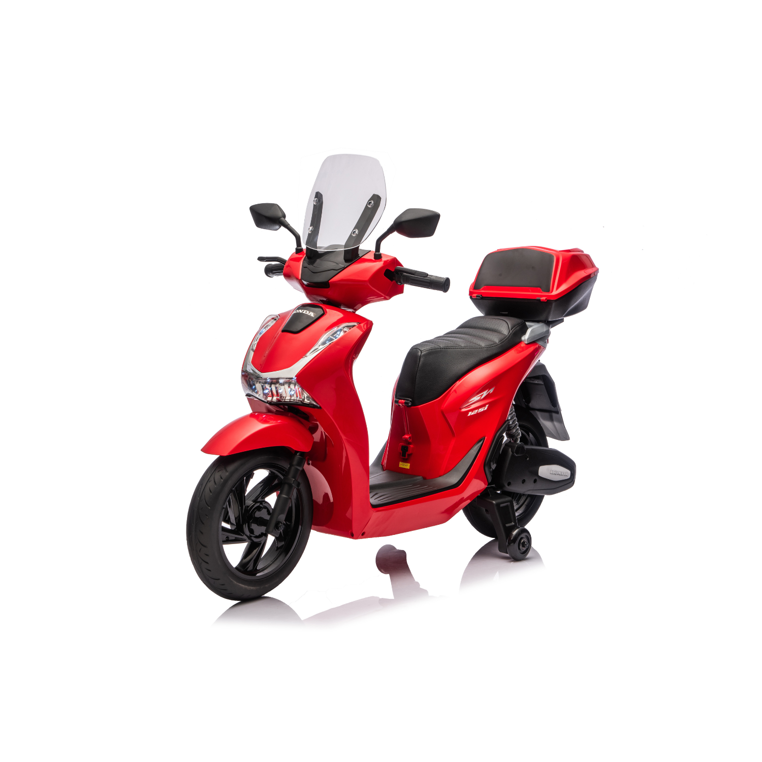 Moto Elettrica per Bambini Honda SH125 12V con Licenza Ufficiale Luci Led Suoni Realistici MP3 Integrato