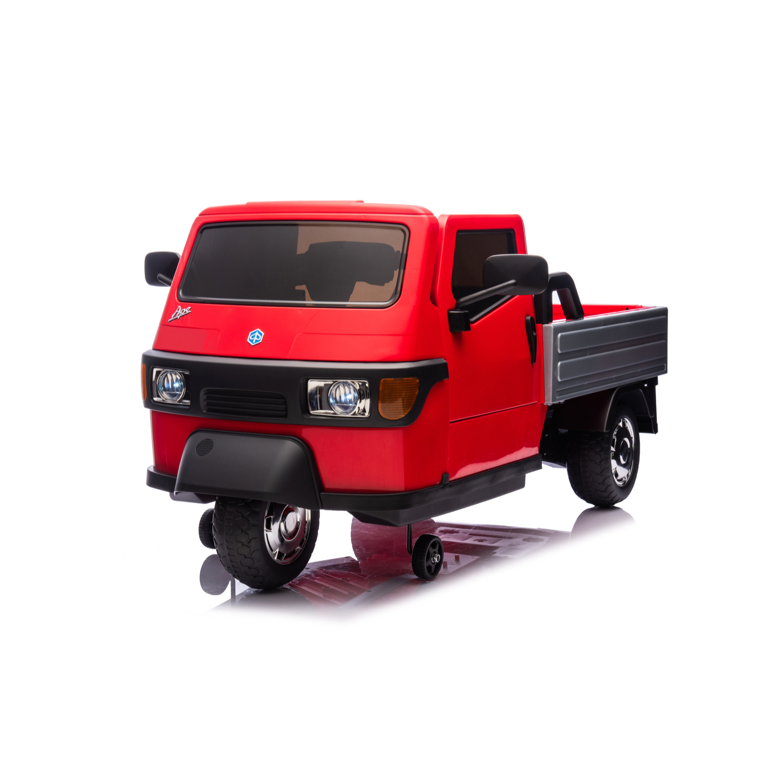 Auto Elettrica per Bambini Ape Car 12V con Licenza Ufficiale Suoni Realistici Luci Led Cinture di Sicurezza