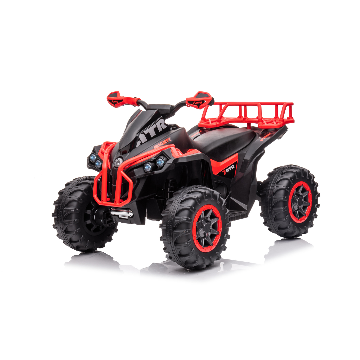Auto Elettrica per Bambini Quad ATV 1.0 12V Luci Led Suoni Realistici Mp3 Telecomando