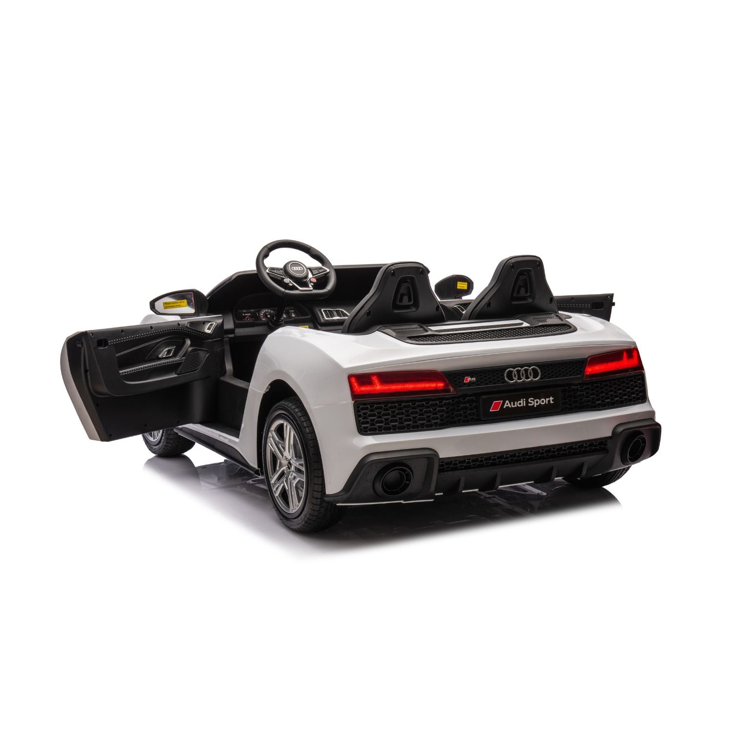 Auto Elettrica per Bambini Audi R8 Sport big 24v full optional con Licenza Ufficiale Luci Led Suoni Realistici Cinture di Sicurezza