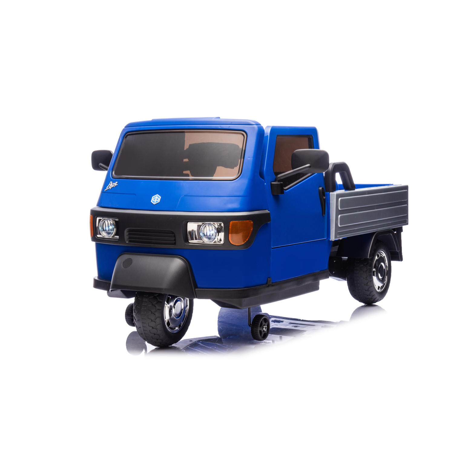 Auto Elettrica per Bambini Ape Car 12V con Licenza Ufficiale Suoni Realistici Luci Led Cinture di Sicurezza