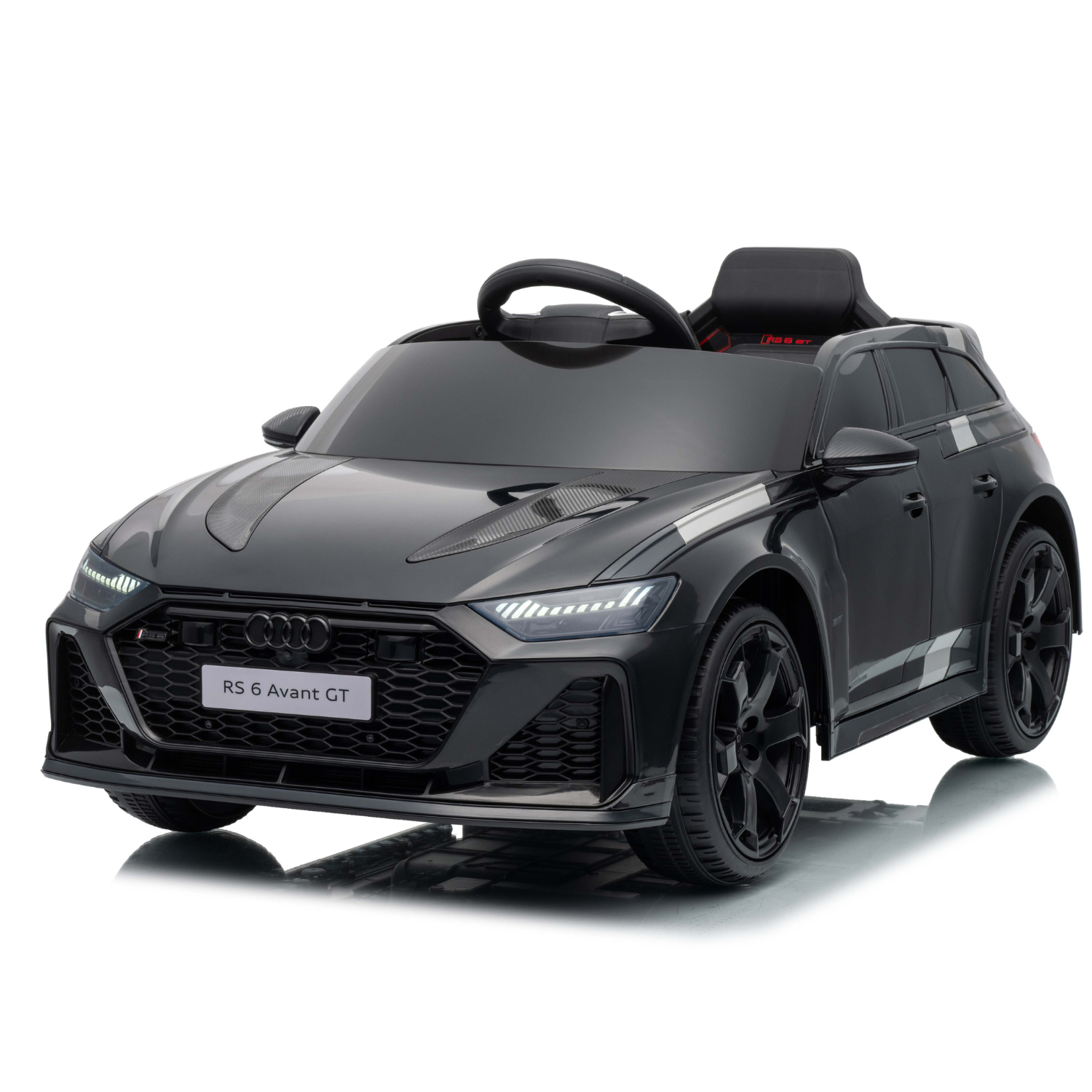 Auto Elettrica per Bambini AUDI RS6 GT full optional con Licenza Ufficiale Luci Led Suoni Realistici Cinture di Sicurezza