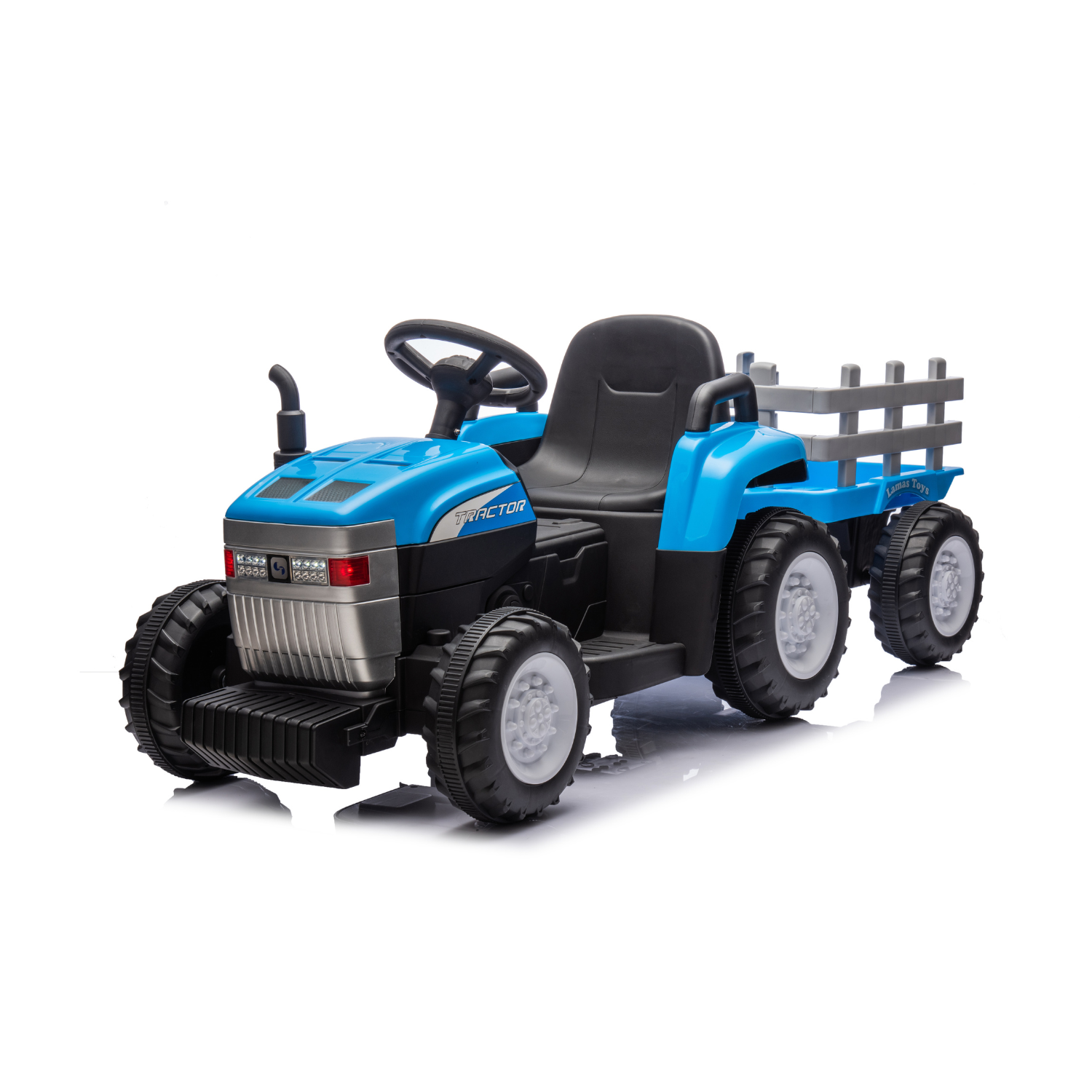 Auto Elettrica per Bambini Trattore Lamas 12V Luci Led Suoni Realistici Mp3 Telecomando