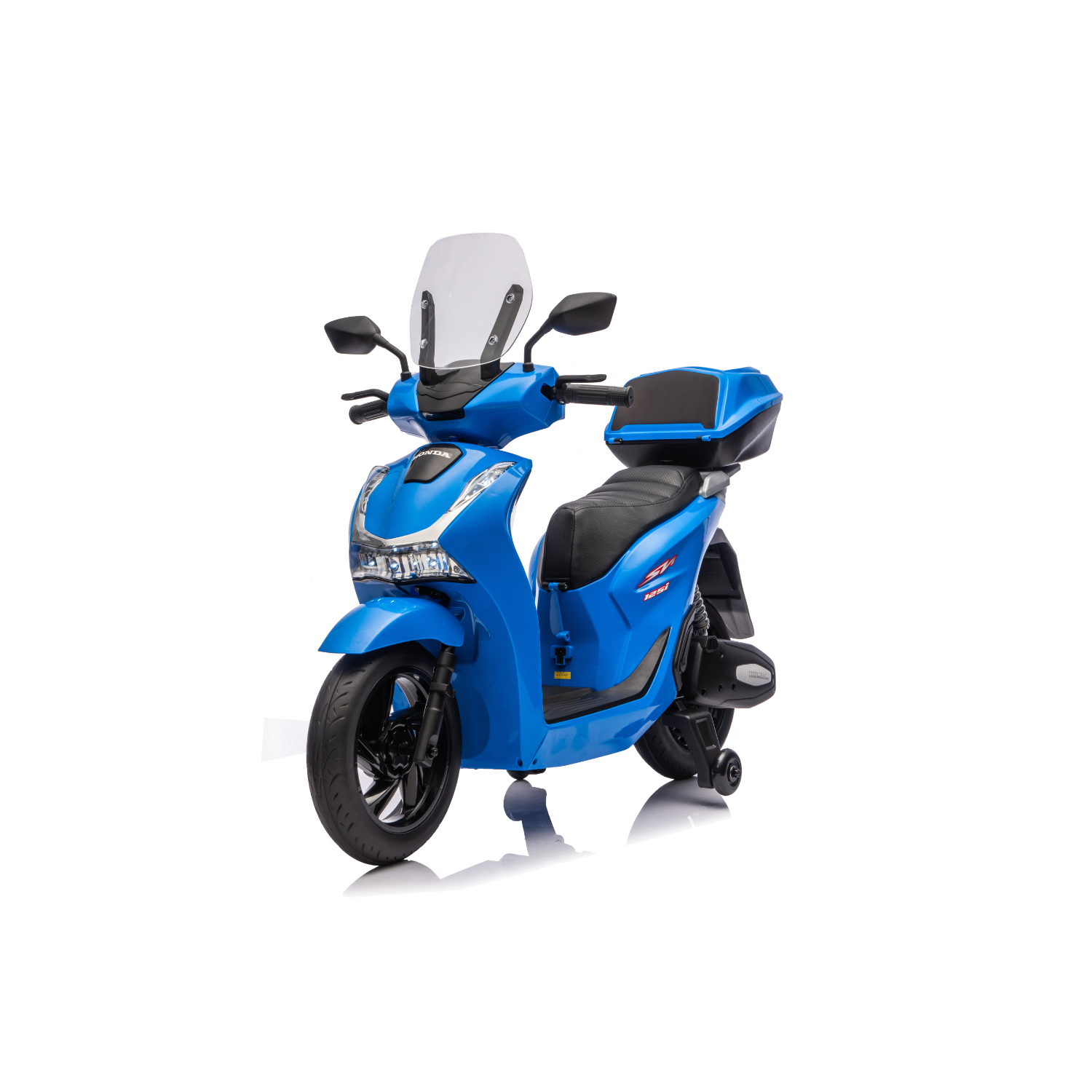 Moto Elettrica per Bambini Honda SH125 12V con Licenza Ufficiale Luci Led Suoni Realistici MP3 Integrato