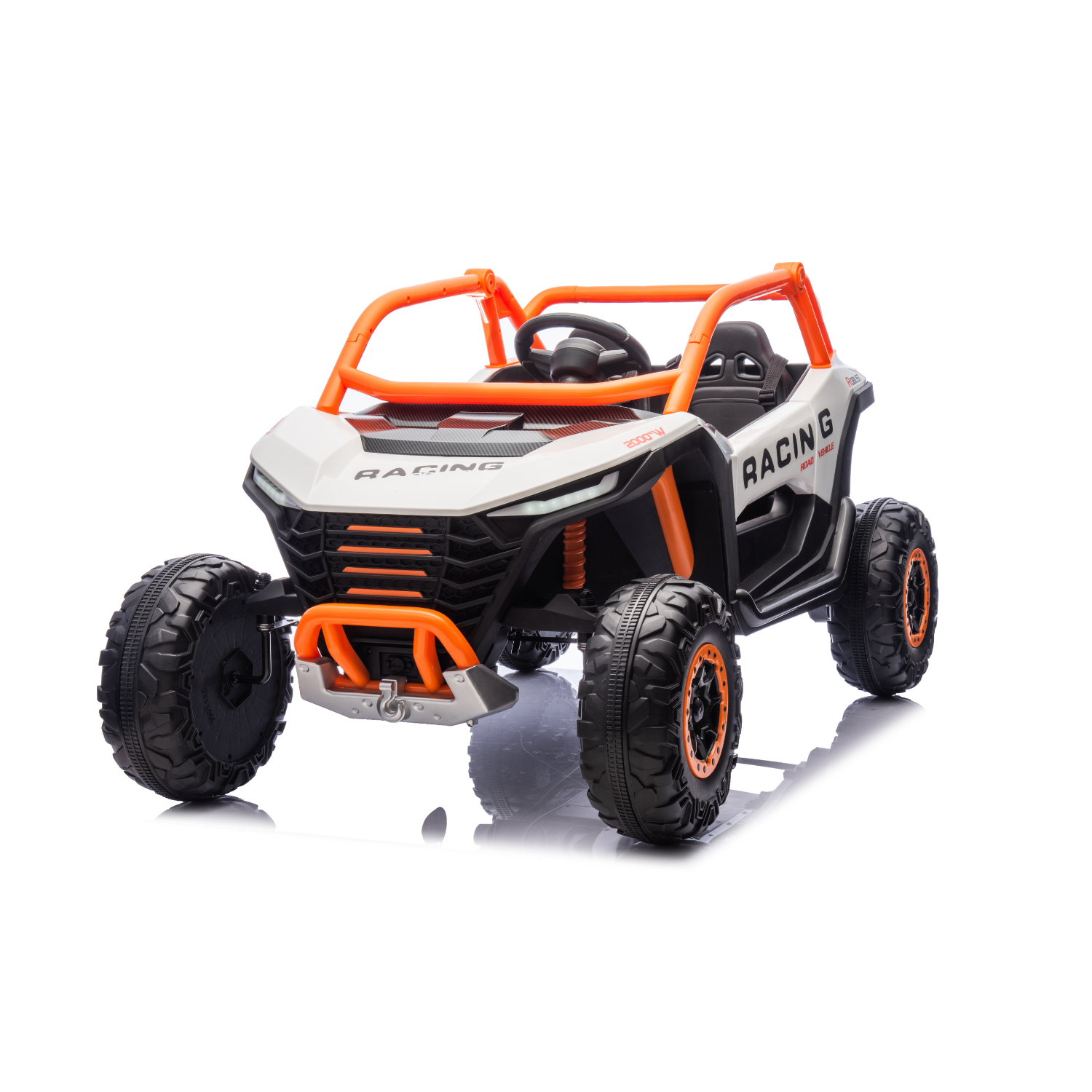 Auto Quad Elettrica UTV 24V Luci Led Telecomando Cinture di Sicurezza
