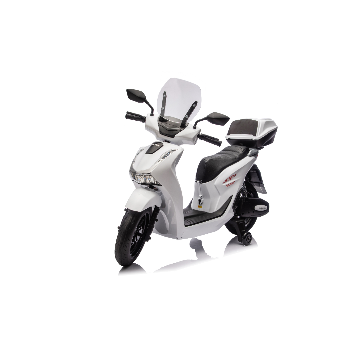 Moto Elettrica per Bambini Honda SH125 12V con Licenza Ufficiale Luci Led Suoni Realistici MP3 Integrato