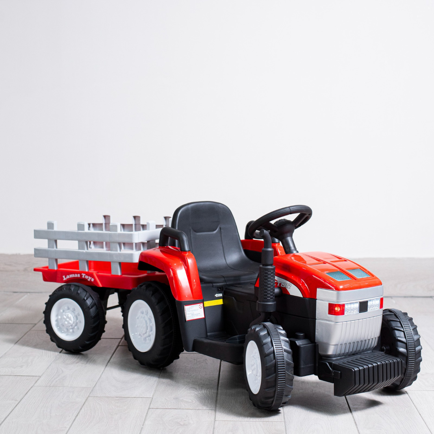 Auto Elettrica per Bambini Trattore Lamas 12V Luci Led Suoni Realistici Mp3 Telecomando