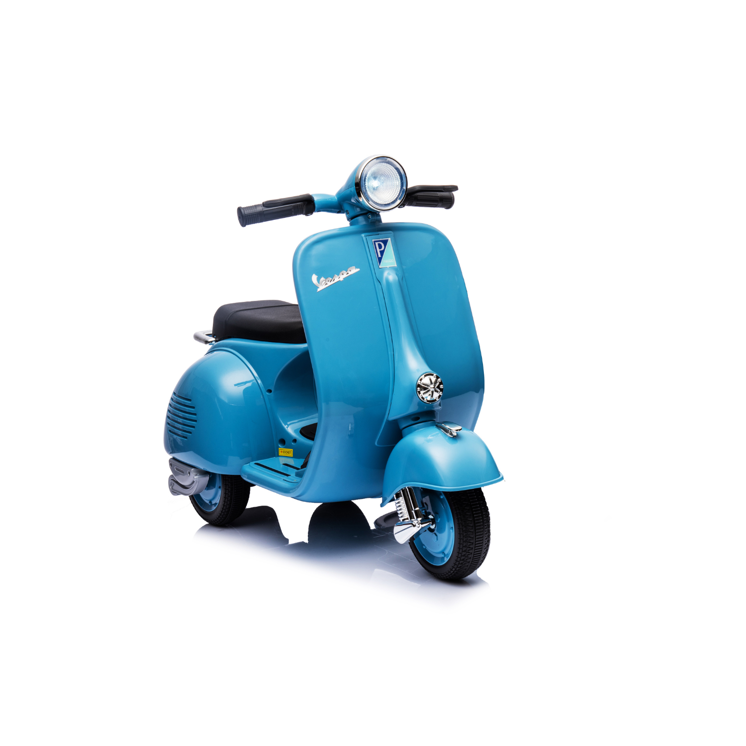 Moto Elettrica per Bambini Vespa Sidecar Small 2.0 6V con Licenza Ufficiale Luci Led Suoni Realistici Mp3 Bluetooth