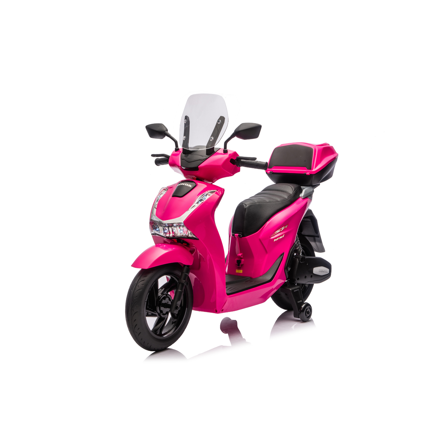 Moto Elettrica per Bambini Honda SH125 12V con Licenza Ufficiale Luci Led Suoni Realistici MP3 Integrato