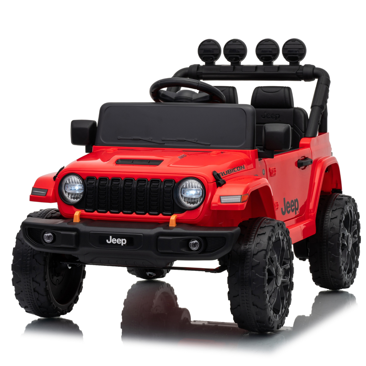 Auto Elettrica per Bambini Jeep Rubicon small 12V con Licenza Ufficiale Luci Led Suoni Realistici Mp3 Telecomando Cinture di Sicurezza