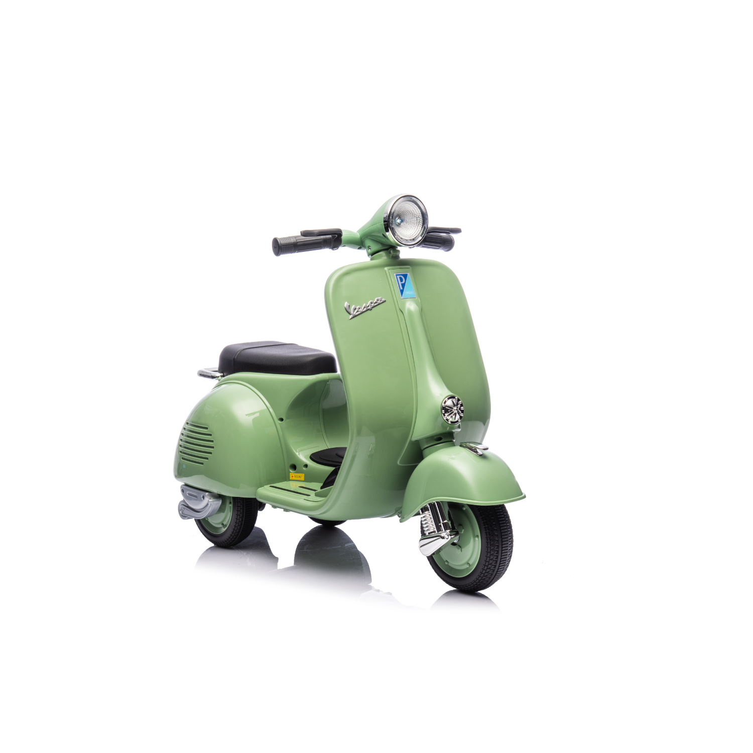 Moto Elettrica per Bambini Vespa Sidecar Small 6V con Licenza Ufficiale Luci Led Suoni Realistici
