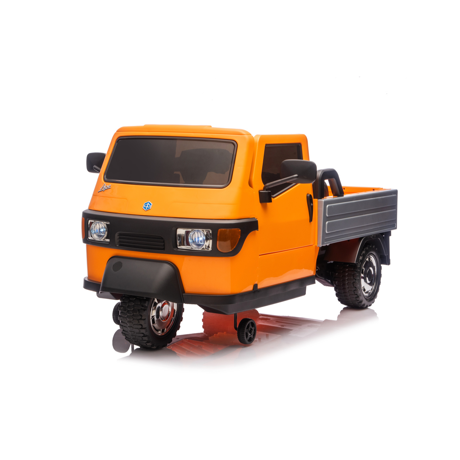 Auto Elettrica per Bambini Ape Car 12V con Licenza Ufficiale Suoni Realistici Luci Led Cinture di Sicurezza