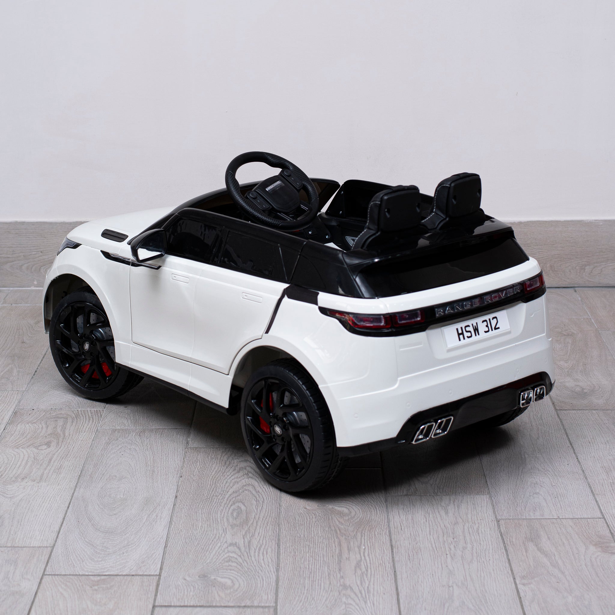 Auto Elettrica per Bambini Land Rover Velar 12V con Licenza Ufficiale Luci Led Suoni Realistici Telecomando Cinture di Sicurezza