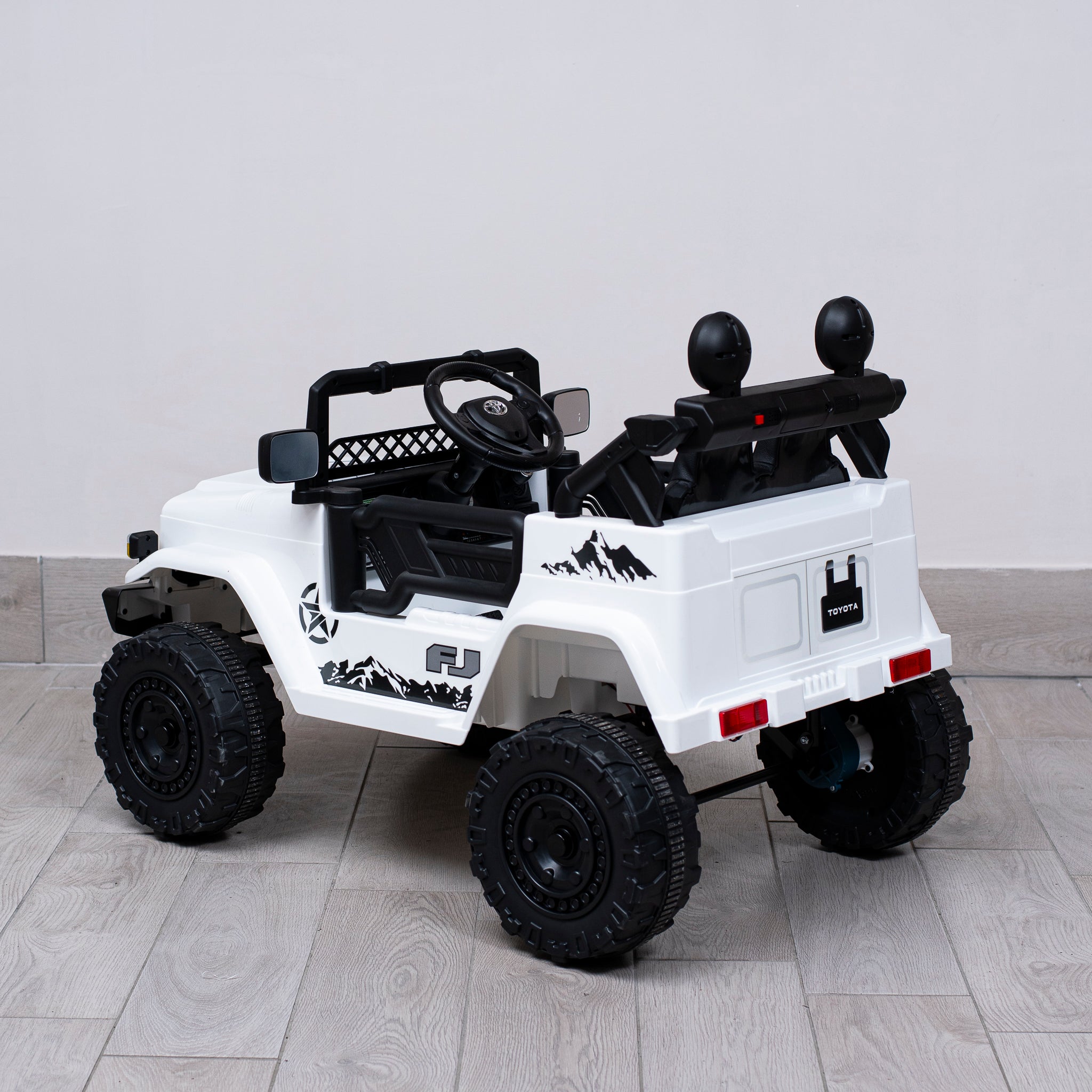 Auto Elettrica per Bambini Toyota Fj Cruiser 12V con Licenza Ufficiale Luci Led Suoni Realistici Mp3 Telecomando Cinture di Sicurezza