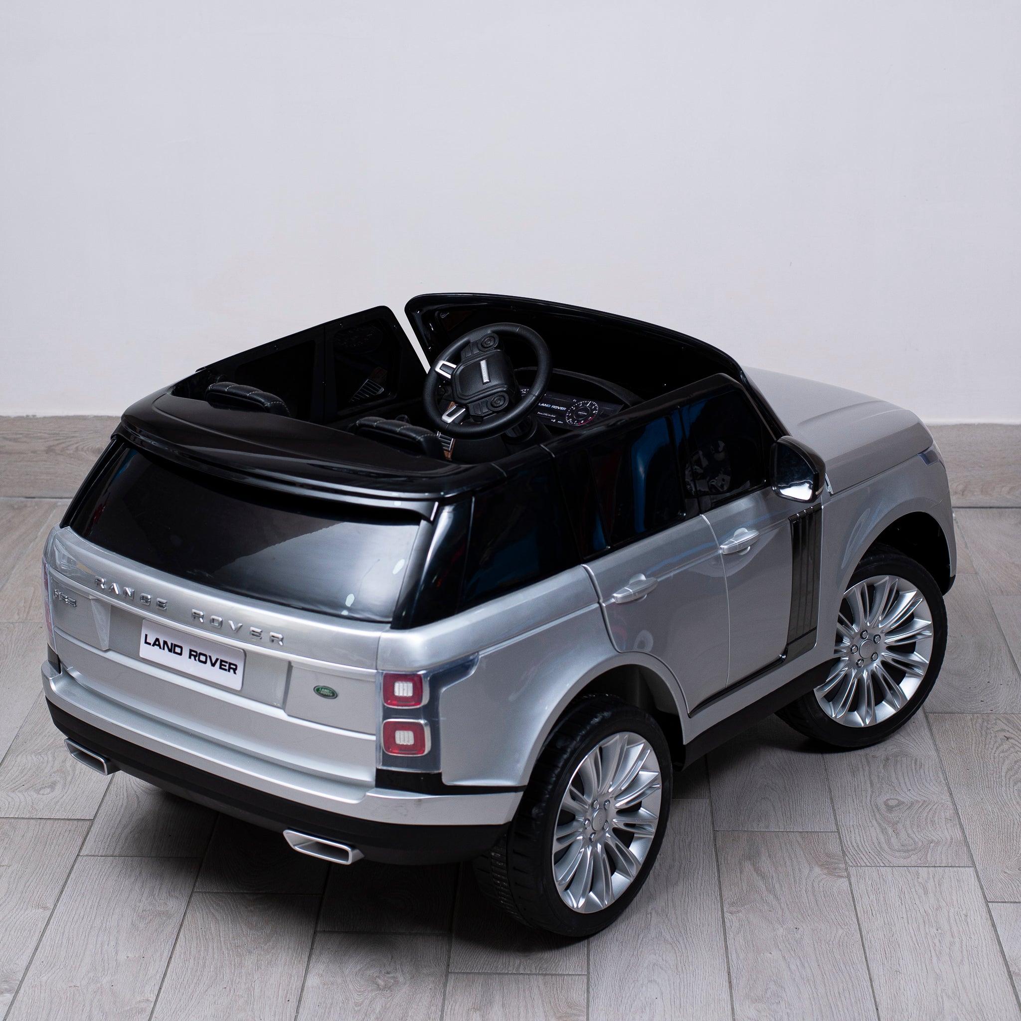 Macchina Elettrica per Bambini Range Rover Full Verniciata 12V con Licenza Ufficiale Luci Led Suoni Realistici Display Mp4 Telecomando Cinture di Sicurezza