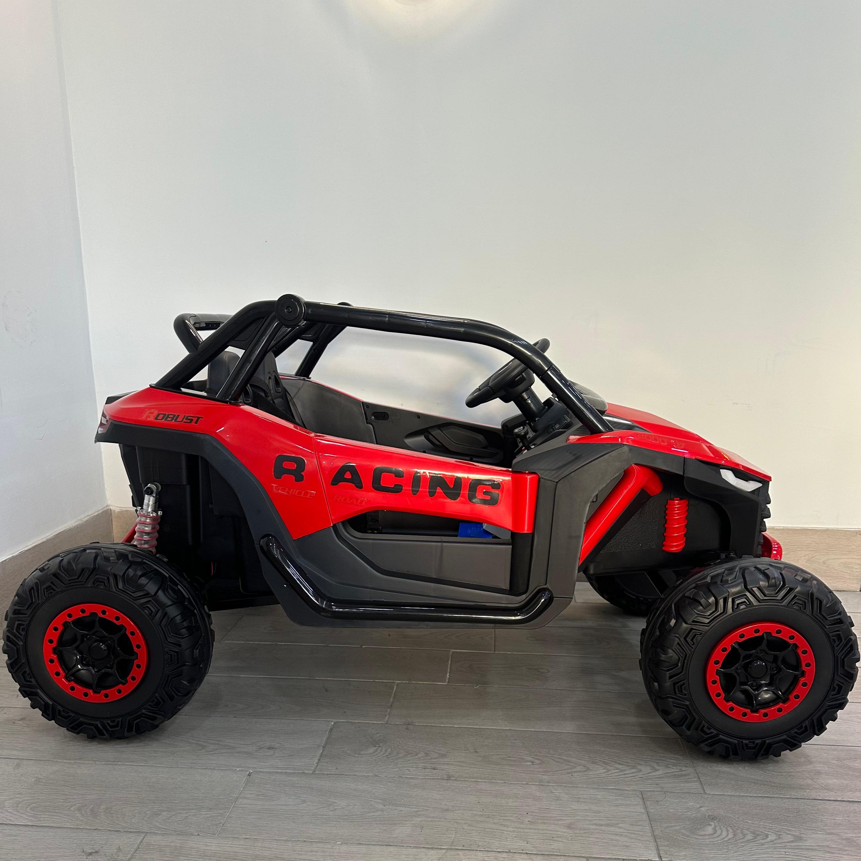 Auto Quad Elettrica UTV 24V Luci Led Telecomando Cinture di Sicurezza