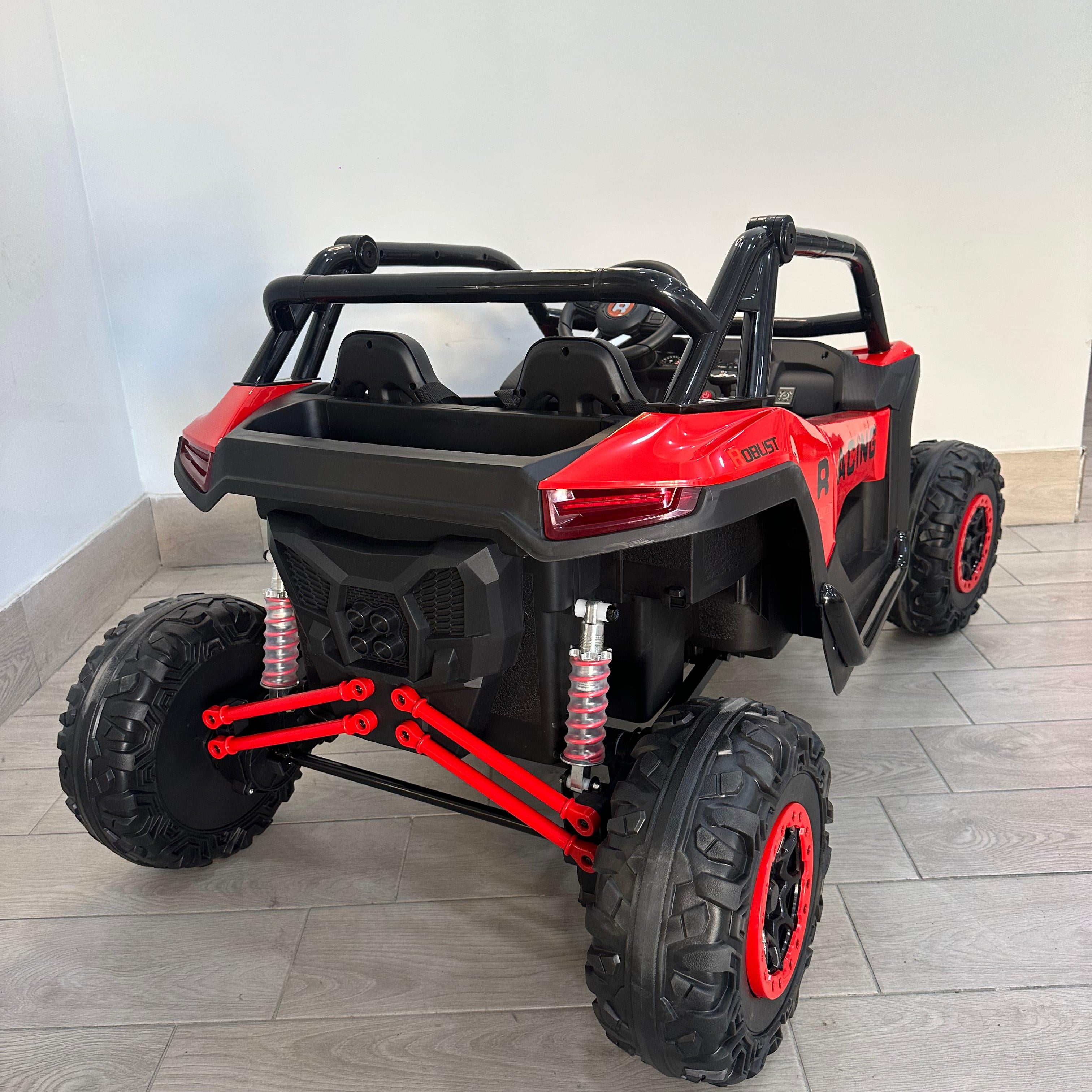 Auto Quad Elettrica UTV 24V Luci Led Telecomando Cinture di Sicurezza