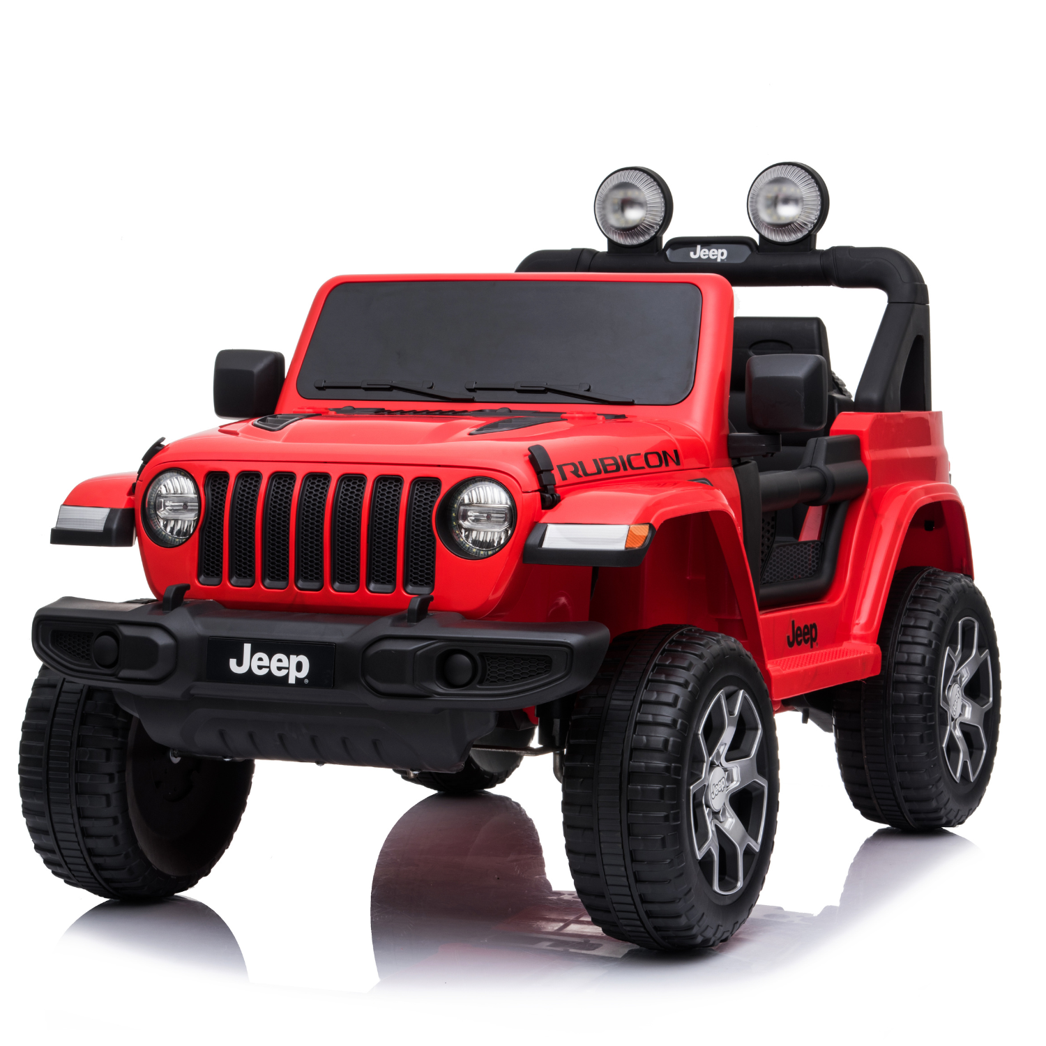 Auto Elettrica per Bambini Jeep Rubicon 12V con Licenza Ufficiale Luci Led Suoni Realistici Mp3 Telecomando Cinture di Sicurezza