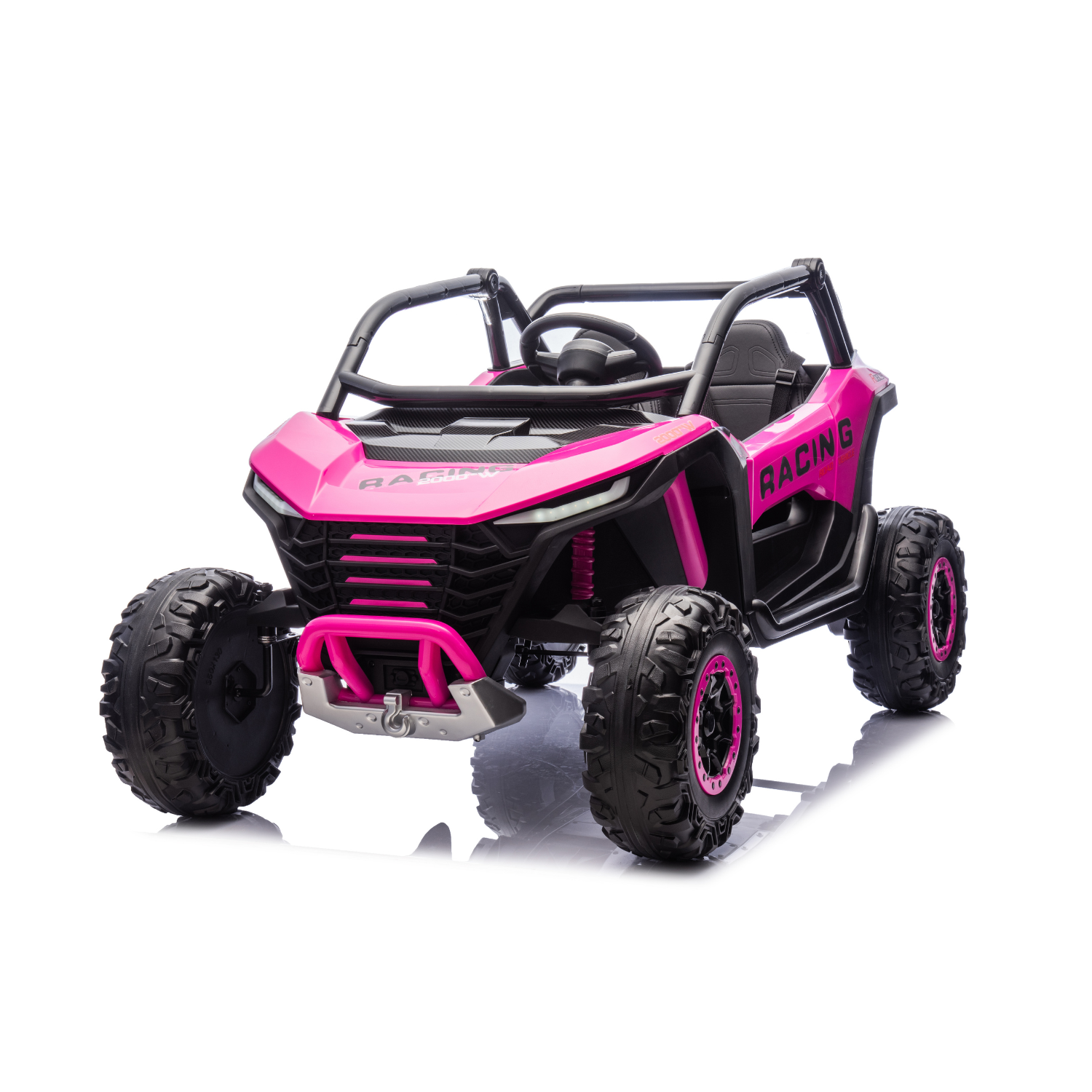 Auto Quad Elettrica UTV 24V Luci Led Telecomando Cinture di Sicurezza