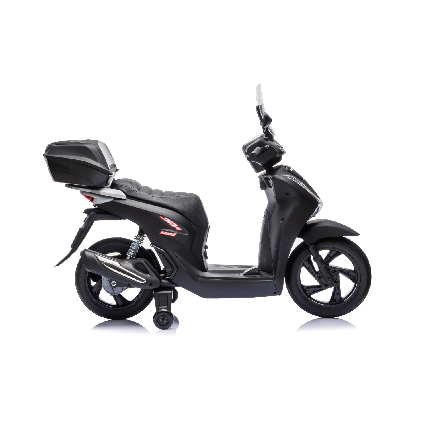 Moto Elettrica per Bambini Honda SH125 Verniciato 12V con Licenza Ufficiale Luci Led Suoni Realistici MP3 Integrato