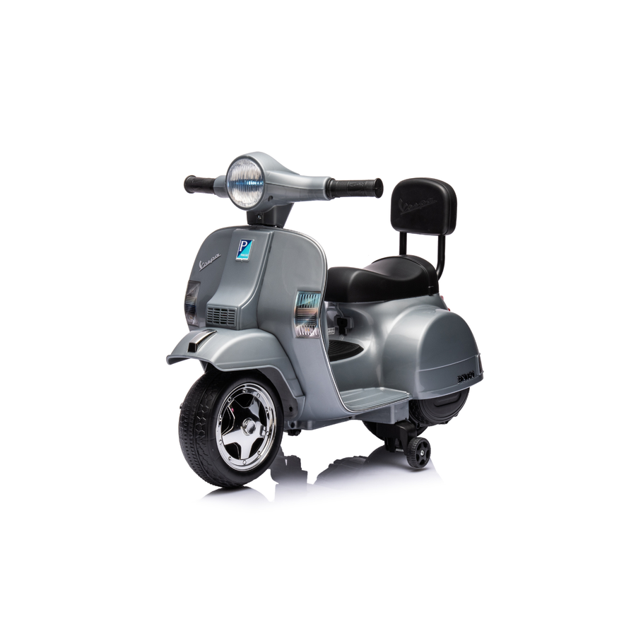 Moto Elettrica per Bambini Vespa px150 Small 6V con Licenza Ufficiale Luci Led Suoni Realistici