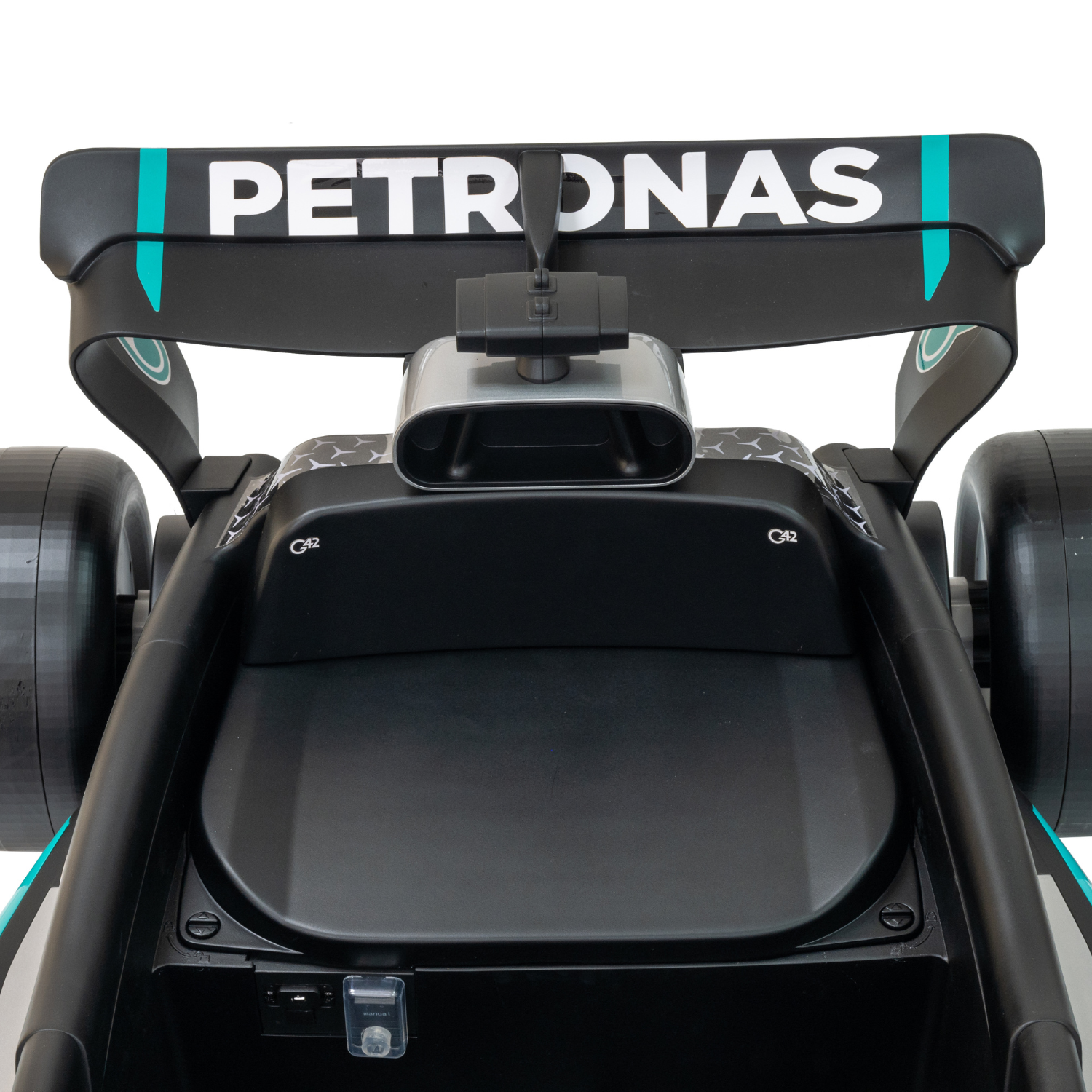 Auto Elettrica per Bambini Mercedes AMG F1 12V con Licenza Ufficiale Luci Led Suoni Realistici Display MP4 Telecomando Cinture di Sicurezza