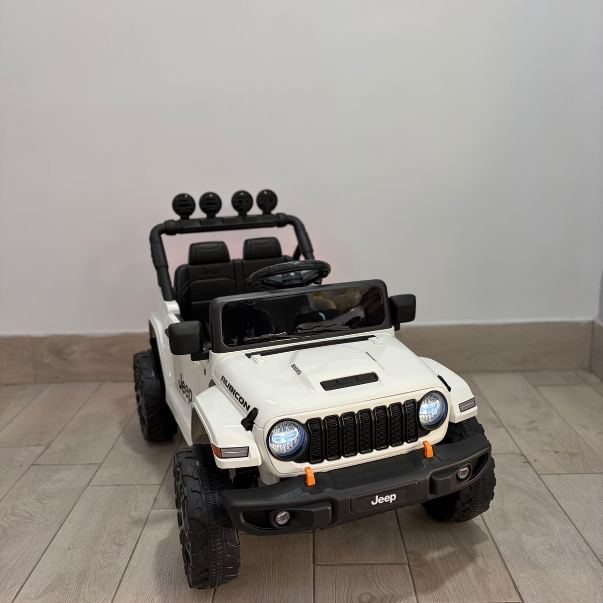 Auto Elettrica per Bambini Jeep Rubicon small 12V con Licenza Ufficiale Luci Led Suoni Realistici Mp3 Telecomando Cinture di Sicurezza