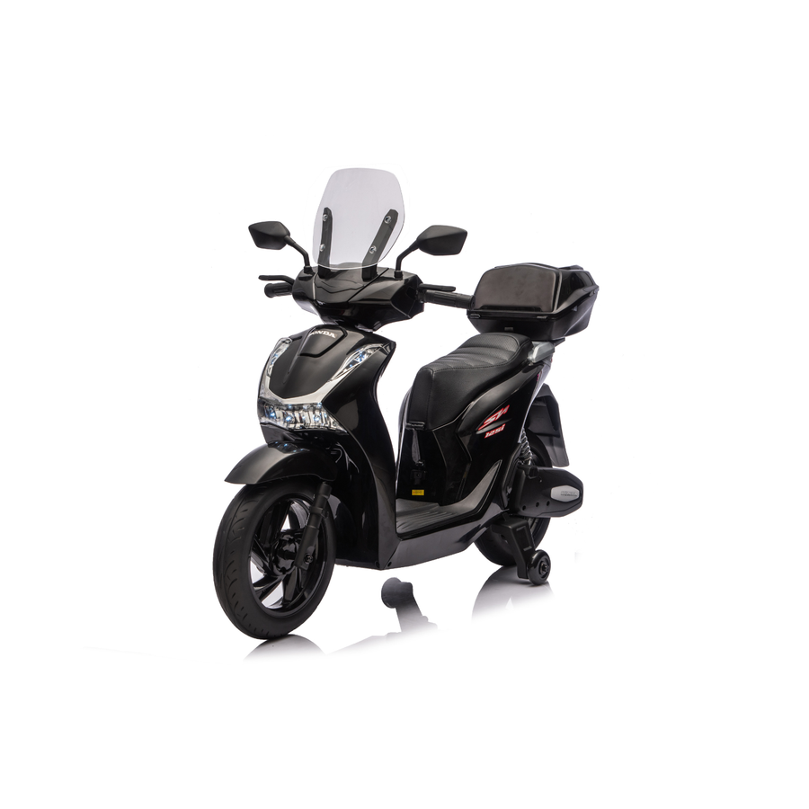 Moto Elettrica per Bambini Honda SH125 12V con Licenza Ufficiale Luci Led Suoni Realistici MP3 Integrato