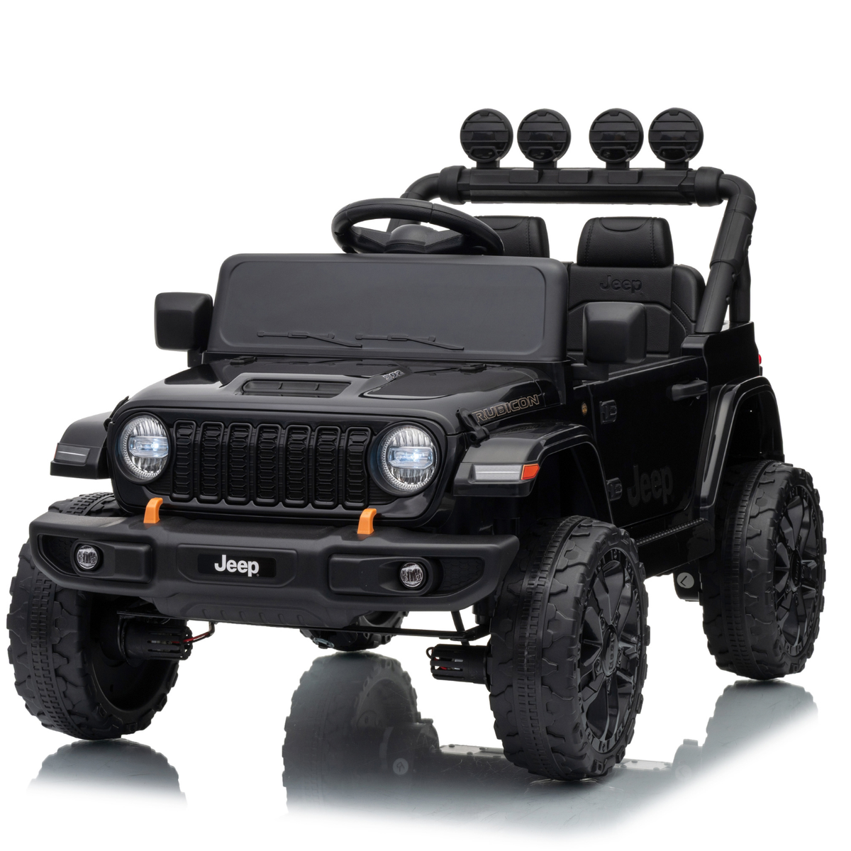 Auto Elettrica per Bambini Jeep Rubicon small 12V con Licenza Ufficiale Luci Led Suoni Realistici Mp3 Telecomando Cinture di Sicurezza