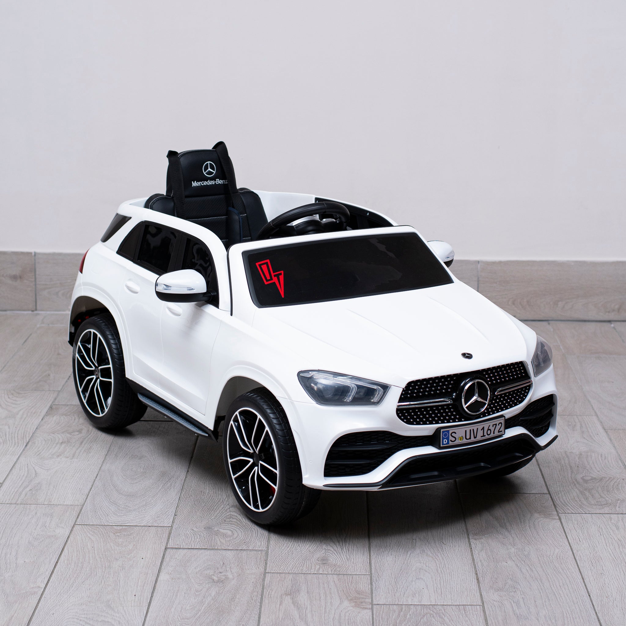 Auto Elettrica per Bambini Mercedes gle450 12V con Licenza Ufficiale Luci Led Suoni Realistici Mp3 Telecomando Cinture di Sicurezza