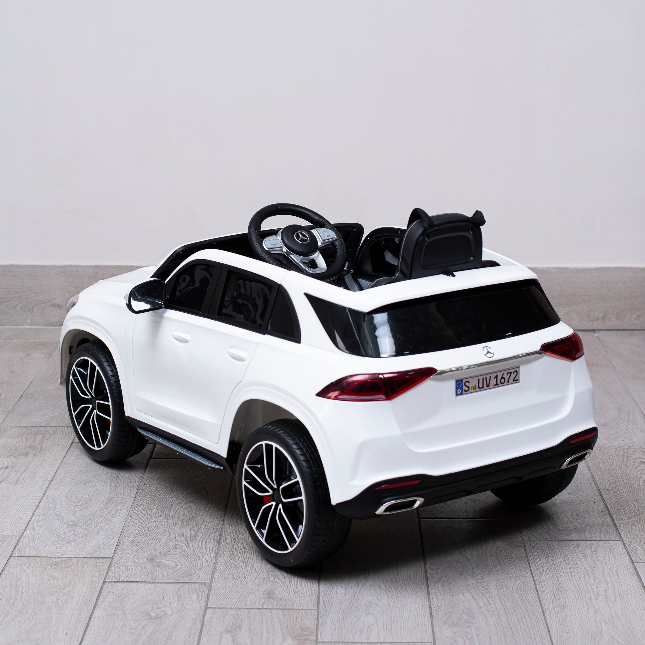 Auto Elettrica per Bambini Mercedes gle450 12V con Licenza Ufficiale Luci Led Suoni Realistici Mp3 Telecomando Cinture di Sicurezza