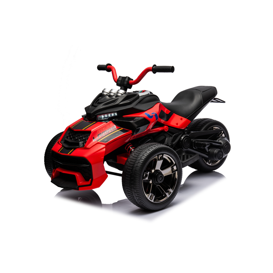 Quad Elettrico per Bambini Atv 3.0 12V Luci Led Suoni Realistici MP3